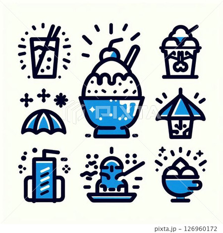 かき氷 カキ氷 夏 かき氷 カキ氷 夏 126960172