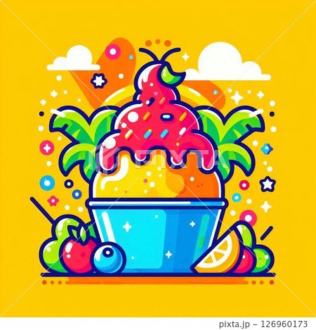 かき氷 カキ氷 夏 かき氷 カキ氷 夏 126960173