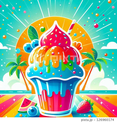かき氷 カキ氷 夏 かき氷 カキ氷 夏 126960174