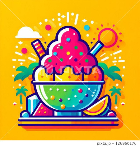 かき氷 カキ氷 夏 かき氷 カキ氷 夏 126960176
