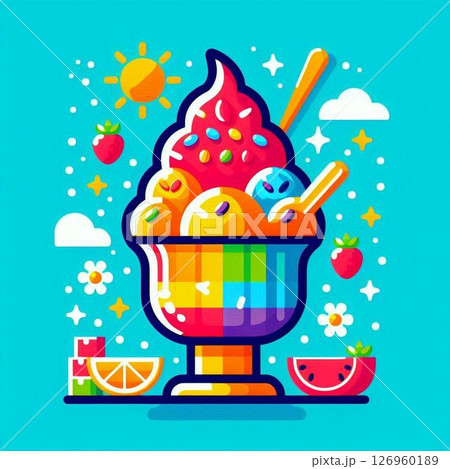 かき氷 カキ氷 夏 かき氷 カキ氷 夏 126960189