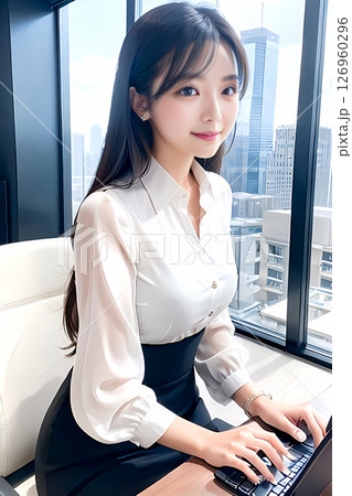若いビジネスウーマンの女性 126960296