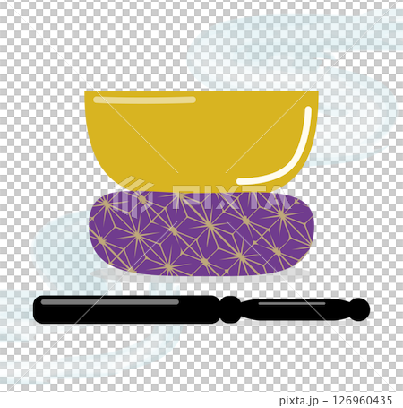 おりん（仏具）のイラスト 126960435