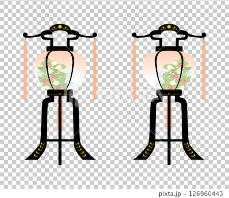 盆提灯のイメージイラスト 126960443