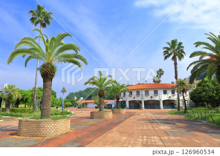 【広島県】晴天の呉ポートピアパーク（管理棟） 126960534