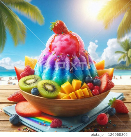 かき氷　カキ氷　夏 126960803