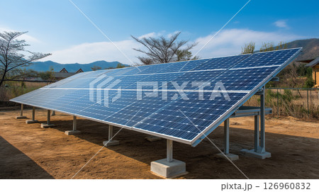 Solar panels in the rural area 126960832