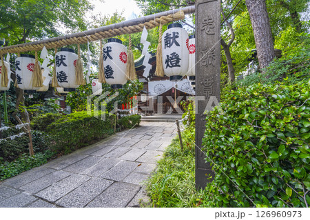 堀越神社　注連柱（大阪府大阪市天王寺区茶臼山町） 126960973