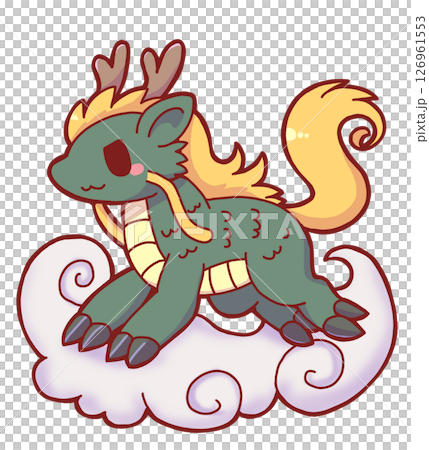 Kirin on the clouds Kirin on the clouds 126961553
