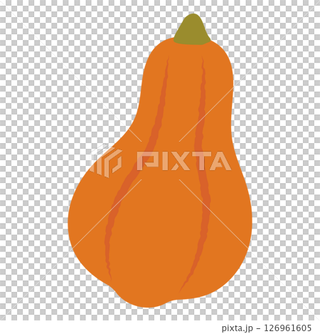 Simple and cute pumpkin illustration Simple and cute pumpkin illustration 126961605