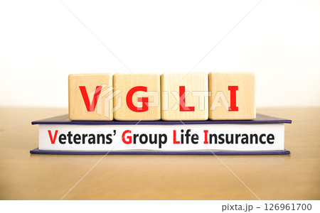 VGLI Veterans Group Life Insurance symbol. Concept word VGLI Veterans Group Life Insurance on blocks. Beautiful white background. Business VGLI Veterans Group Life Insurance concept. Copy space. VGLI Veterans Group Life Insurance symbol. Concept word VGLI Veterans Group Life Insurance on blocks. Beautiful white background. Business VGLI Veterans Group Life Insurance concept. Copy space. 126961700