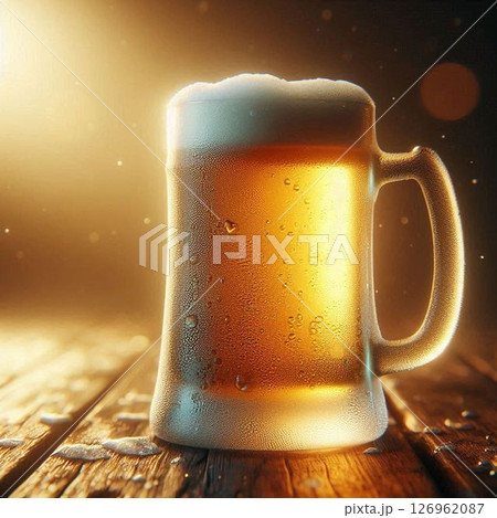 ジョッキに入ったビール ジョッキに入ったビール 126962087