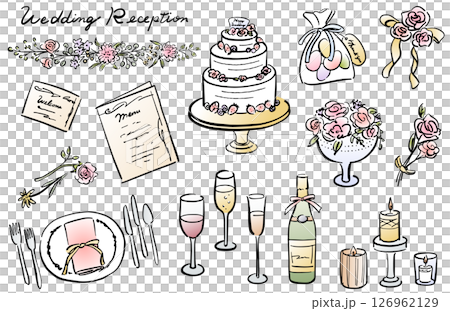 時尚婚禮插圖集 時尚婚禮插圖集 126962129