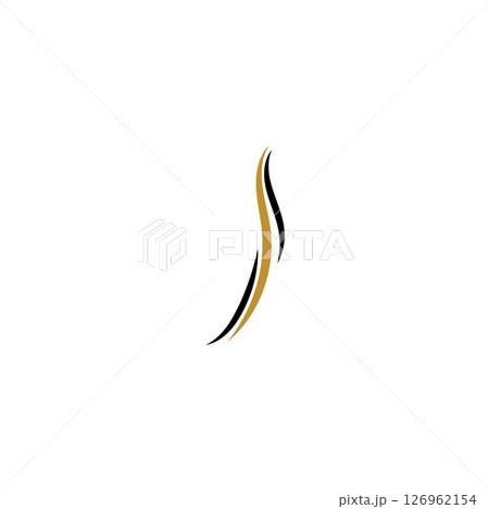 hair wave logo vector icon template - Vector 126962154