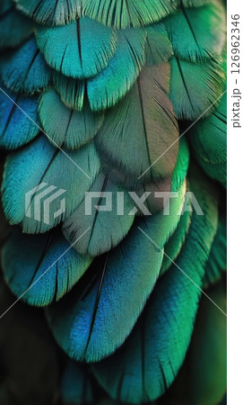 Feathers create stunning patterns Feathers create stunning patterns 126962346