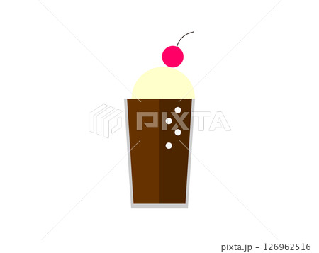コーラフロートのアイコンのイラスト 126962516