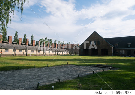 アウシュビッツ強制収容所の景色 アウシュビッツ強制収容所の景色 126962978