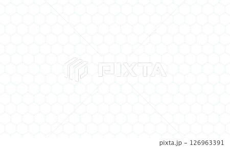 点が入った六角形のパターンが隣り合う模様 126963391