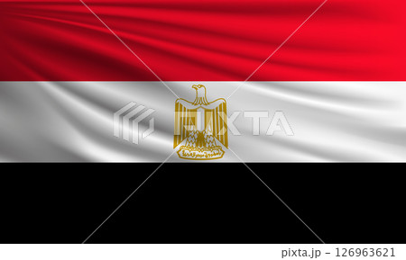 Vector flag of Egypt Vector flag of Egypt 126963621