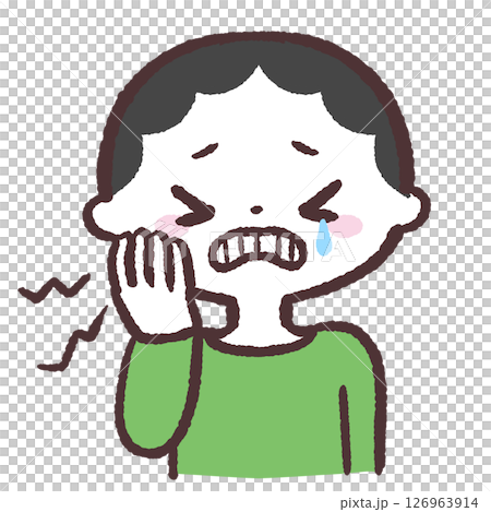 男孩牙痛的插圖 男孩牙痛的插圖 126963914