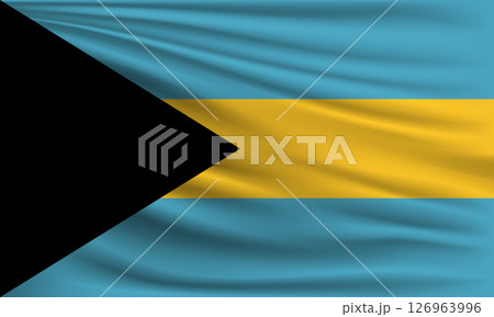 Vector flag of Bahamas 126963996