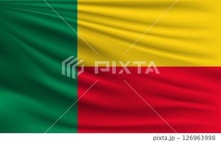 Vector flag of Benin 126963998