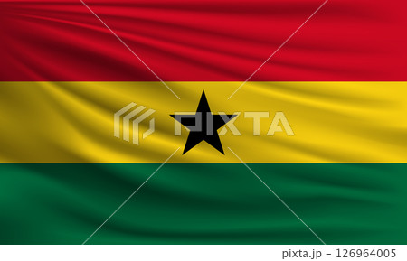 Vector flag of Ghana 126964005