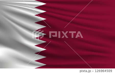 Vector flag of Qatar 126964509