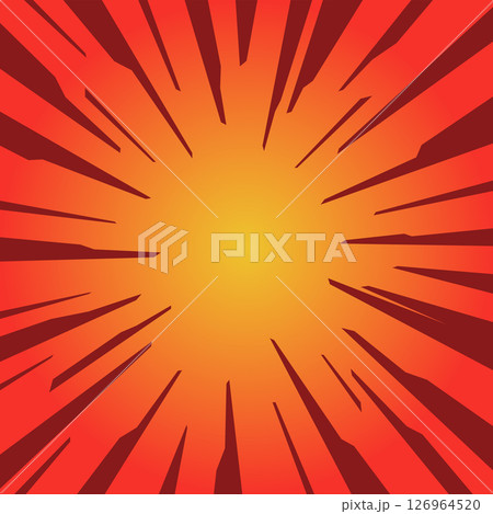 Radial orange speed lines for comic books explosion background. Radial orange speed lines for comic books explosion background. 126964520