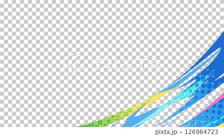 Cool effect-style frame material_16:9 126964723