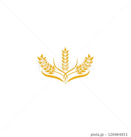 Agriculture Wheat logo template vector icon design Agriculture Wheat logo template vector icon design 126964851