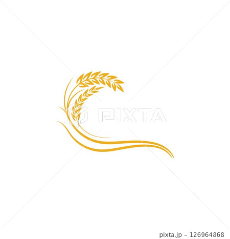 Agriculture Wheat logo template vector icon design Agriculture Wheat logo template vector icon design 126964868