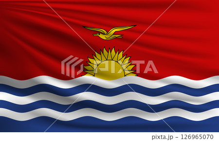 Vector flag of Kiribati Vector flag of Kiribati 126965070