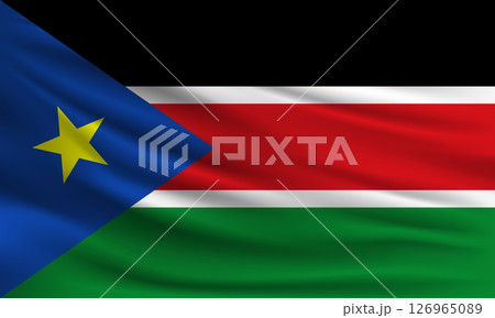 Vector flag of South Sudan 126965089
