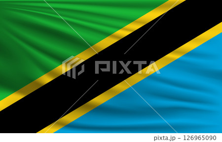 Vector flag of Tanzania 126965090