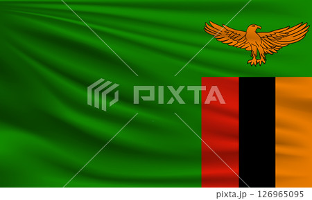 Vector flag of Zambia 126965095