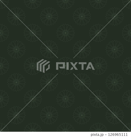 Seamless pattern with mandala ornament. 126965111