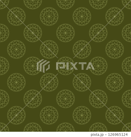 Greek floral mandalas seamless pattern. Greek floral mandalas seamless pattern. 126965124