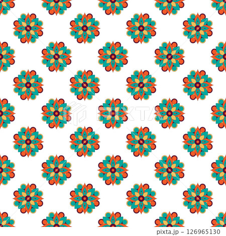 Vintage ornament seamless pattern vector illustration. 126965130