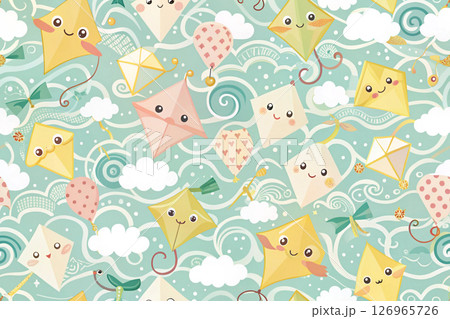 seamless pattern with cute unicorns seamless pattern with cute unicorns 126965726