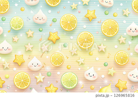 seamless pattern with candies and candies 126965816