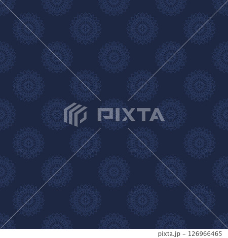 Seamless pattern with mandala ornament. 126966465