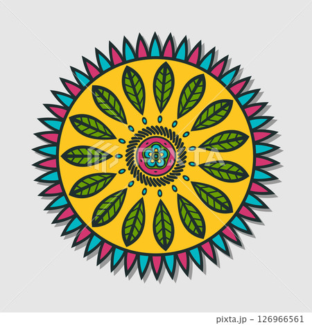 Flower mandala vector Flower mandala vector 126966561