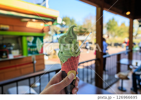 【長野県】安曇野　大王わさび農場　わさびソフト 126966695