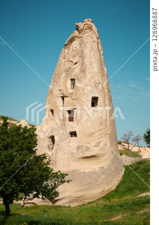House in a rock in Cappadocia region of Turkey 126966887