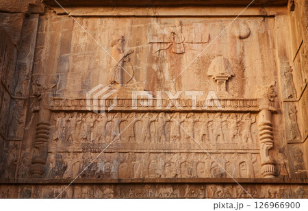Ancient persian inscription in Persepolis, Iran Ancient persian inscription in Persepolis, Iran 126966900