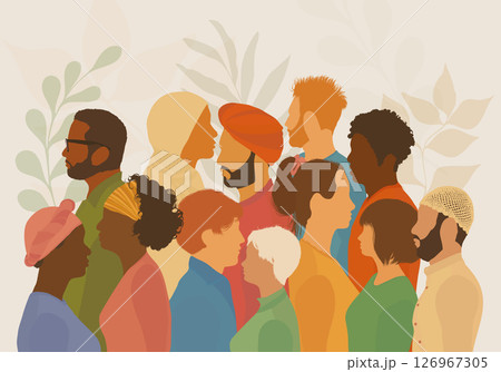 Mental health awareness. Diverse head silhouette profiles. Emotional balance. OurMindsMatter Mental health awareness. Diverse head silhouette profiles. Emotional balance. OurMindsMatter 126967305