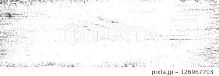 Black and white grunge background, realistic texture - Vector 126967703