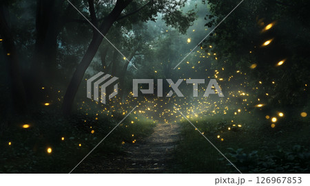 蛍が飛び交う風景 126967853