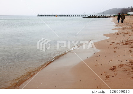 autumn sea in Orlowo, Gdynia Poland 126969036